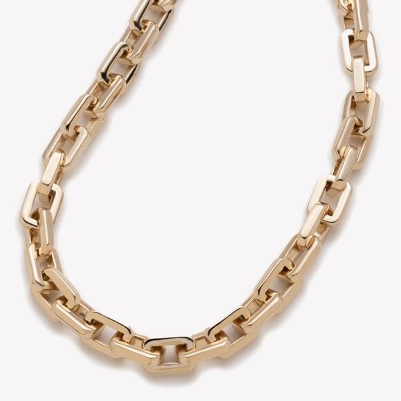 Eddie Borgo Supra Chain Link 12K Gold Vermeil Necklace Authentic New - Picture 6 of 12